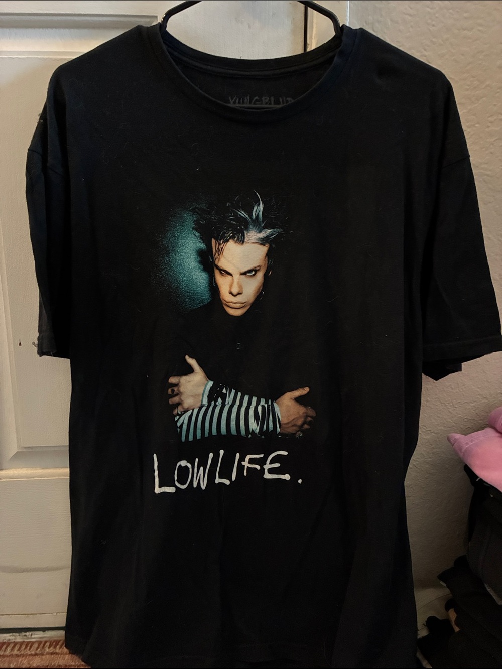 Black 'Lowlife' Graphic Short-Sleeve Men's Tee